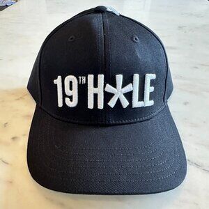 Callaway Men's Golf Happens 19th‎ Hole Hat Black White Stitch Logo Snapback NWT